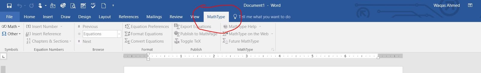 Mathtype Not Showing Up In Word