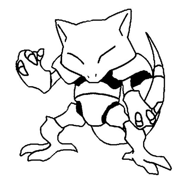 Abra Pokemon Coloring Pages Printable Free Pokemon Coloring