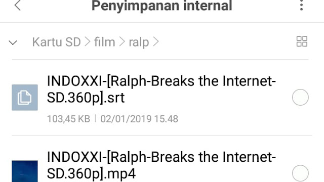 Cara otomatis dan Manual menampilkan Subtitle Film di HP Android Cara otomatis dan Manual menampilkan Subtitle Film di HP Android