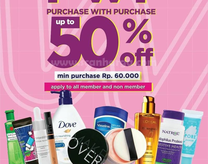 WATSONS Promo PWP DISKON hingga 50 scanharga