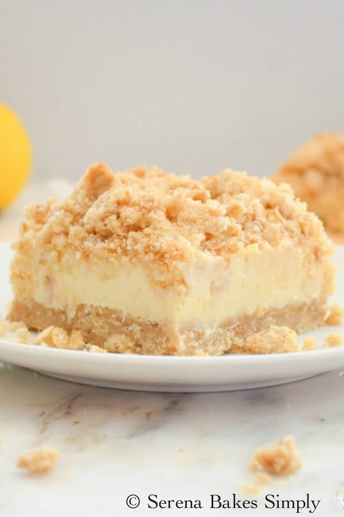 Creamy Lemon Cheesecake Crumb Bars Serena Bakes Simply From Scratch