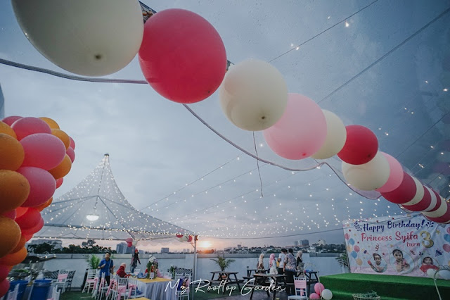 Dekorasi Majlis sambutan Hari Lahir di MZ Rooftop Garden