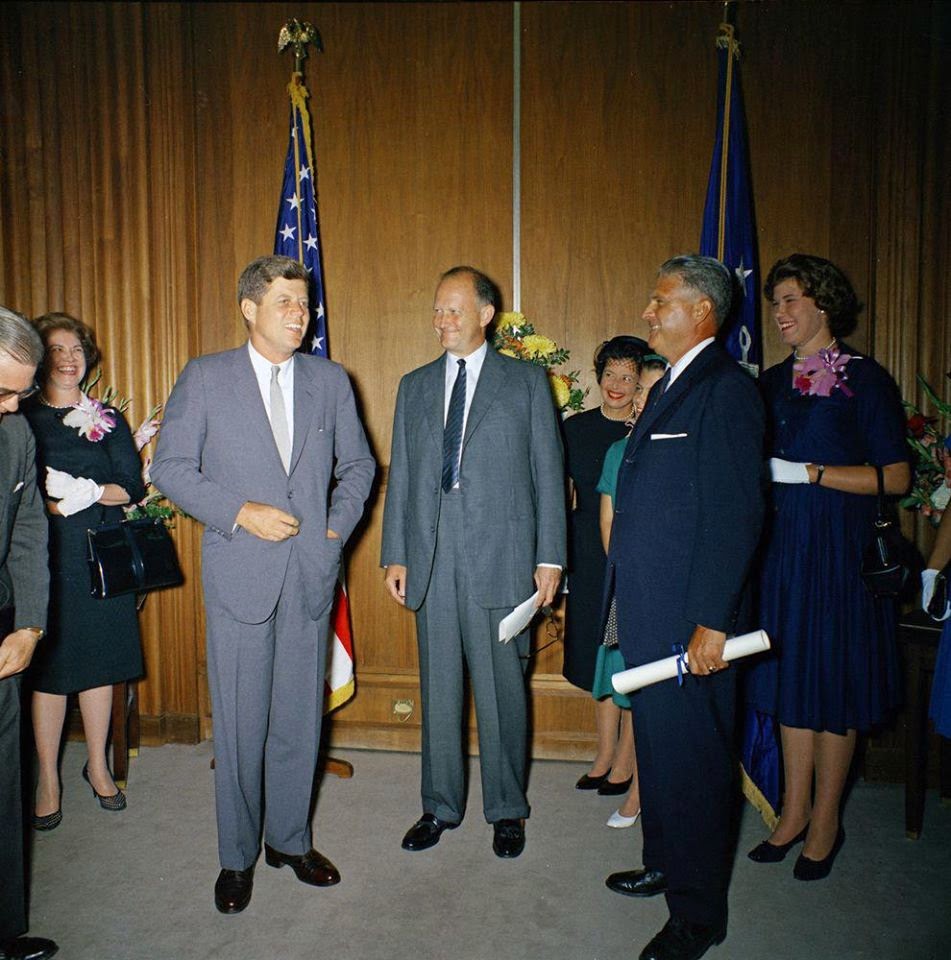 Chief James J Rowley: swearing in ceremony 9/1/61 with JFK