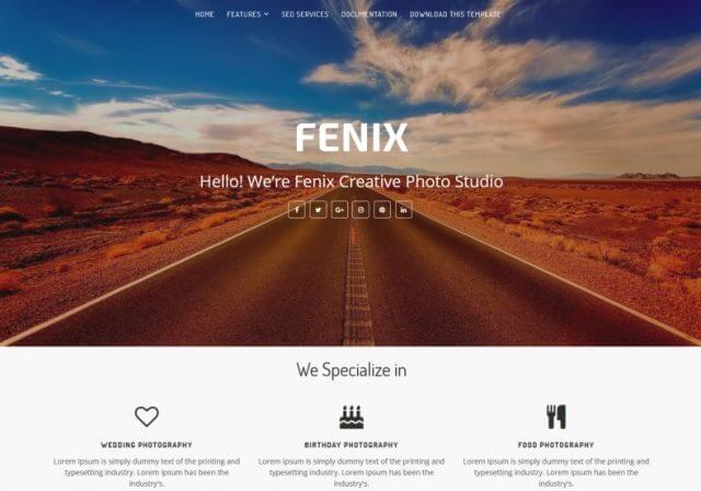 Fenix Creative Blogger Template Full Version Free Download