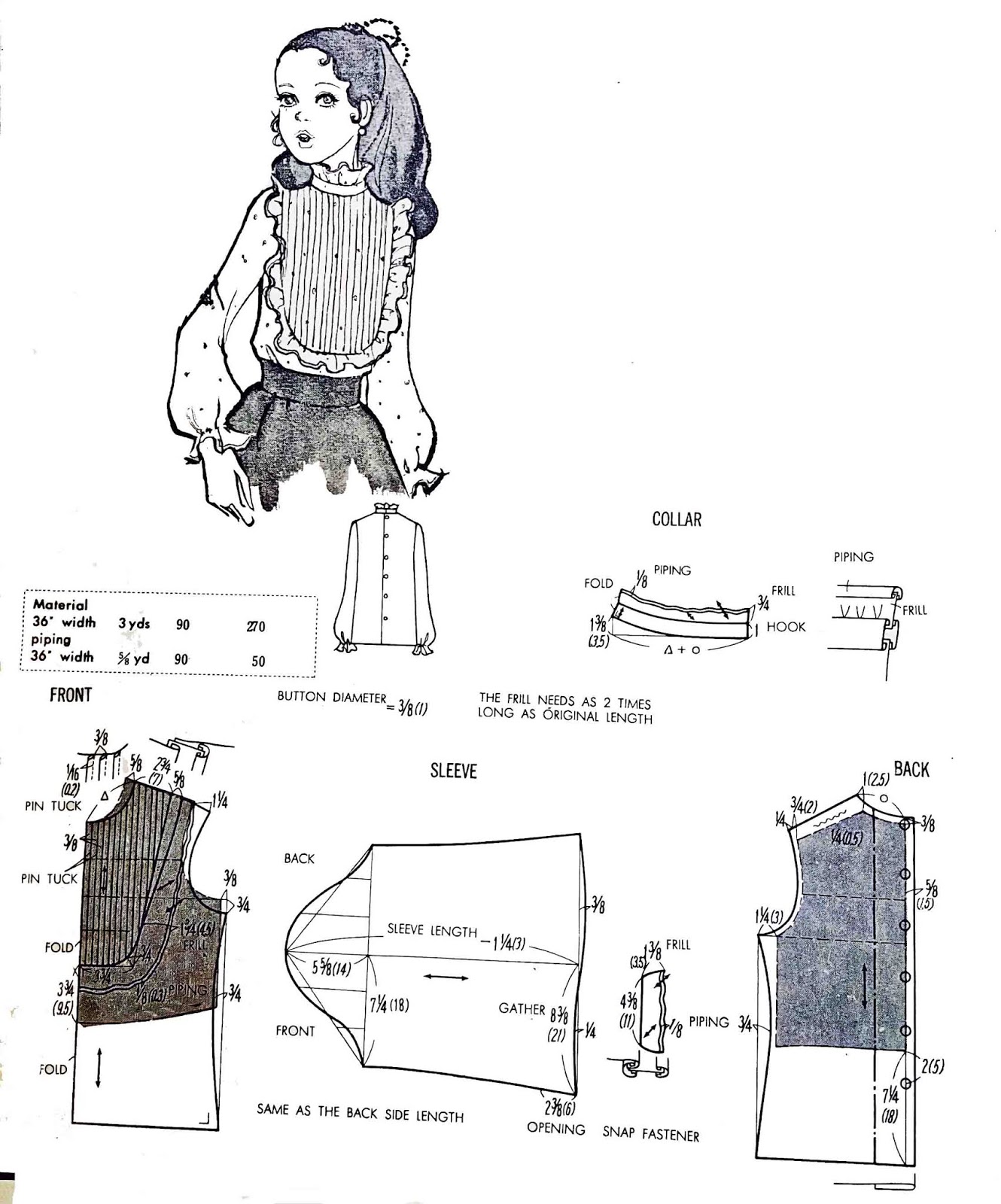 The Retro Sewing Pattern Blog Blouse Pattern No.22
