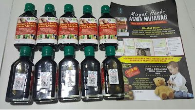 MINYAK HERBA ASMA MUJARAB BUATAN PAK CIK HOMEMADE
