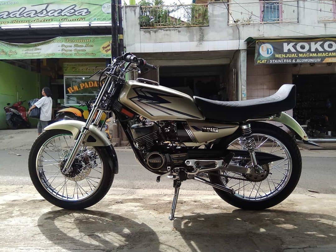 Modifikasi Rx King Warna Silver Original, Polos, Metalik, Doff, Gold