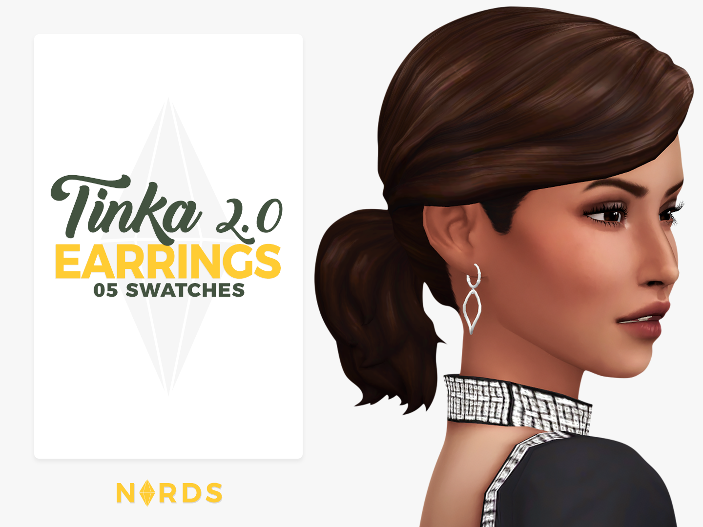 Tinka Earrings V2 Sims 4 CC Accessories