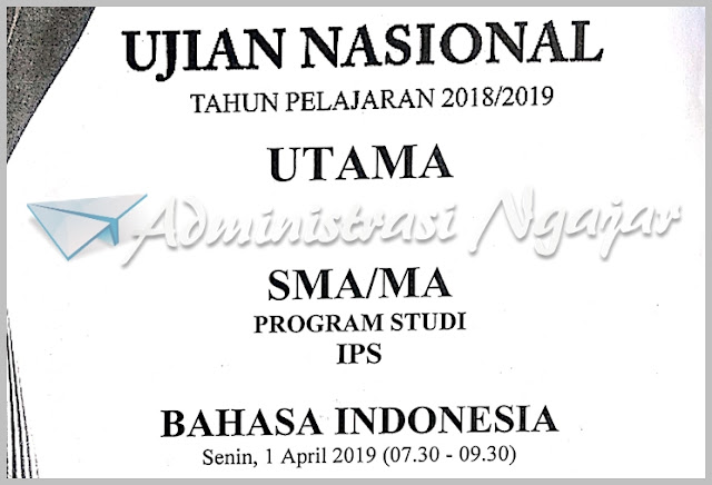 Latihan soal dan kunci jawaban unbk bahasa indonesia smk 2019