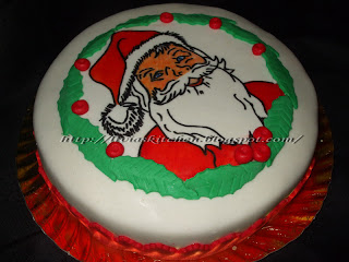 Tort Mos Craciun, pictat