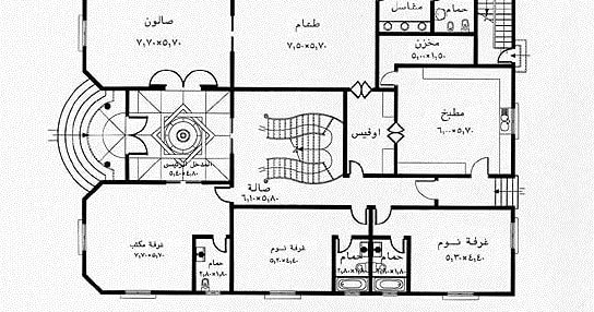 Tasmim Blog مخطط منزل 130 متر طابق واحد