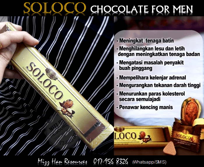 SOLOCO CHOCOLATE (FOR MEN) MHR Stokis Produk Kecantikan