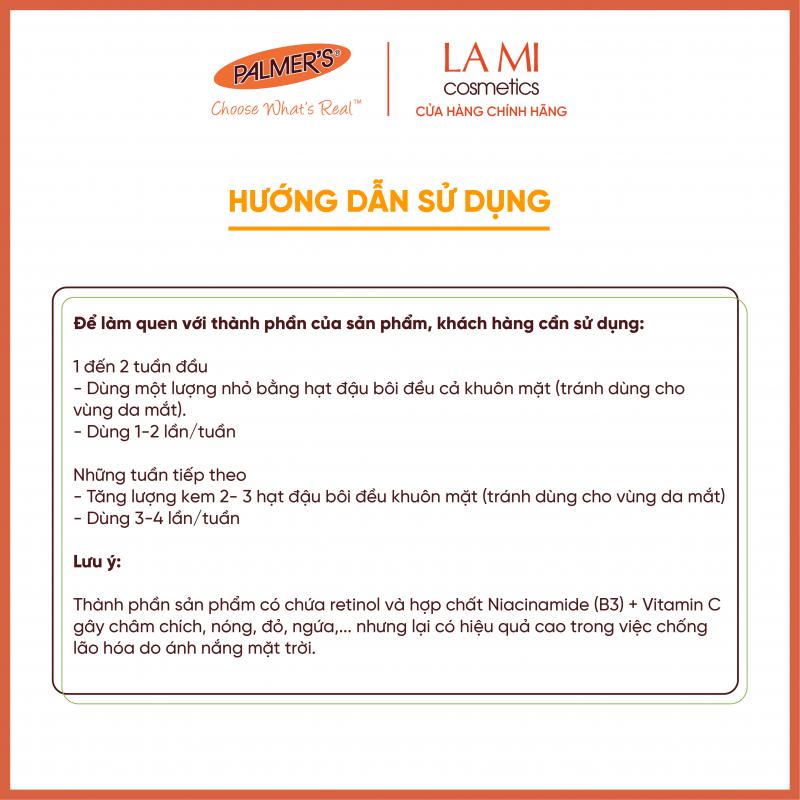 Kem Dưỡng Trắng Sáng Da, Mờ Thâm Nám–Tàn Nhang 75g (Cho Da Dầu) - Palmer's 9 FRAME FACE 45