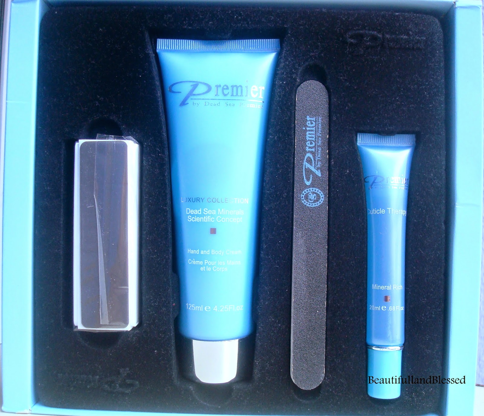 Beautifull and Blessed Review Premier Dead Beautifying Nail Kit (Luxury) and Premier Dead Sea