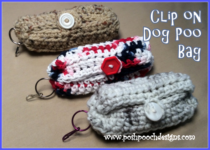 Posh Pooch Designs ClipOn Poo Bag Keeper Crochet Pattern