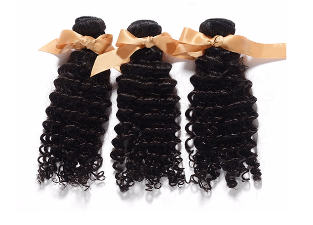3 Bundles Deep Curly Brazilian Hair 300g
