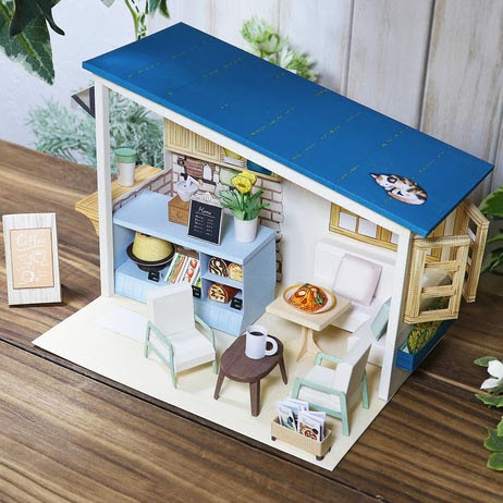 Miniature World: Café Shop Paper Model | Paperized Crafts