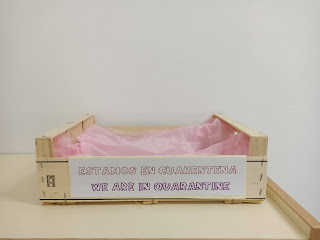 book drop-off box made of recycled wood