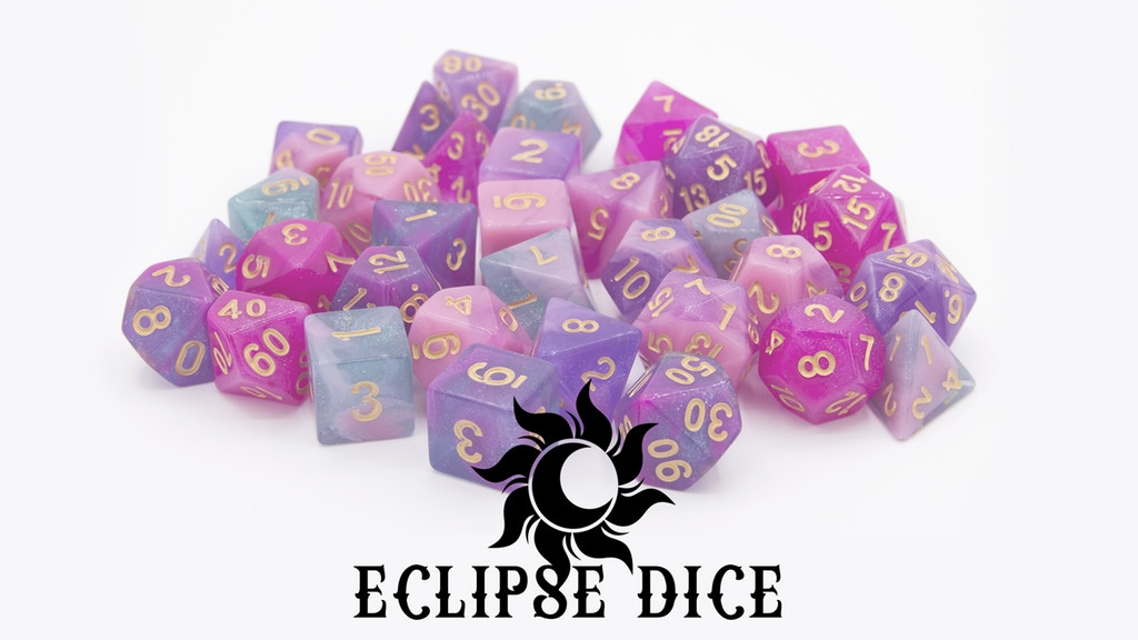 Tabletop Fix Eclipse Dice Magical Girl Inspired Polydice Kickstarter