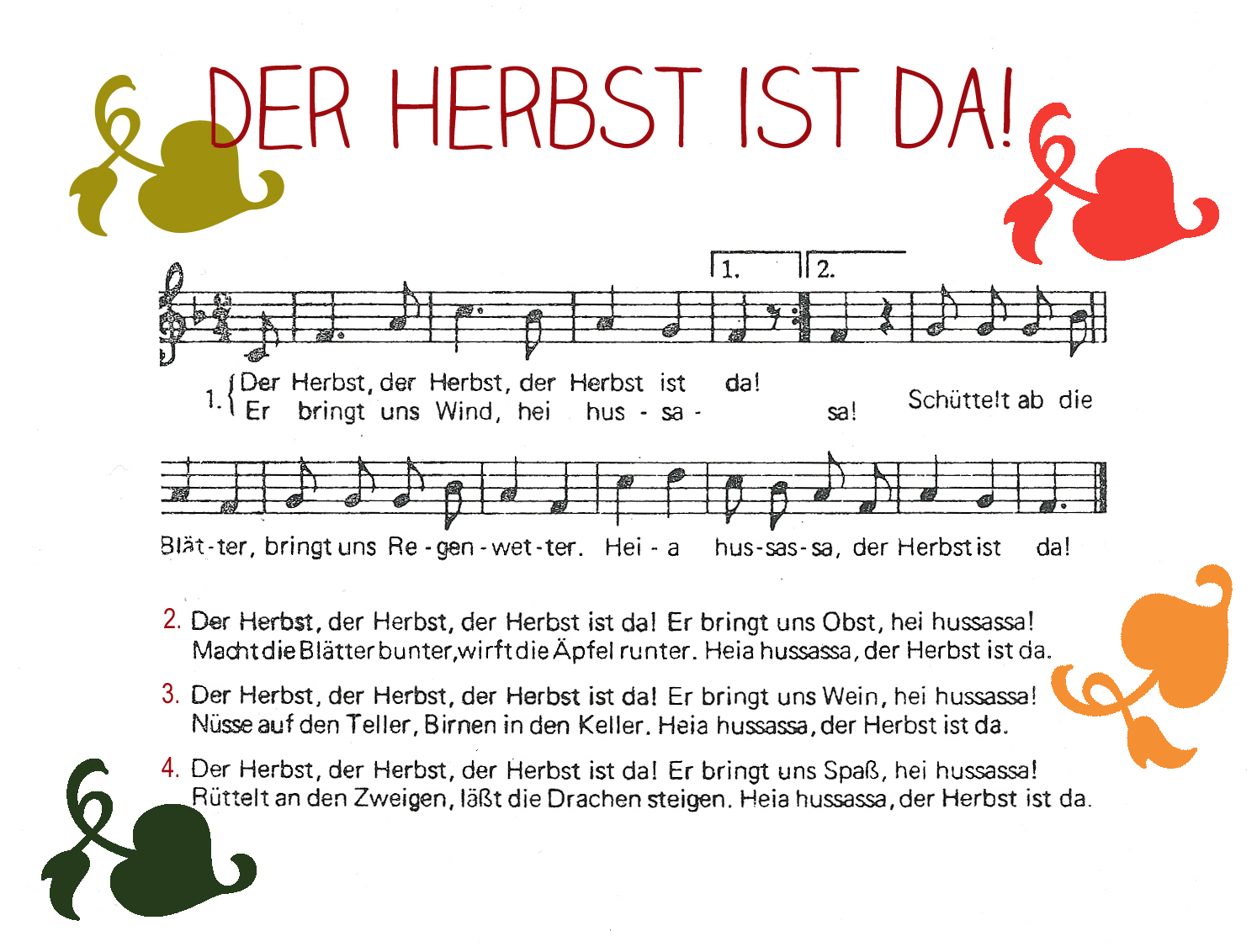 Deutsch mit Anna :): 3. Klasse: Singen wir!