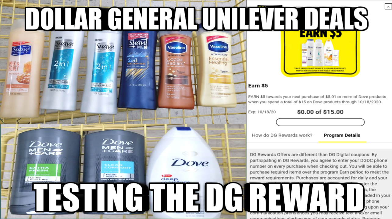DOLLAR GENERAL UNILEVER DEALS TESTING THE DG REWARD