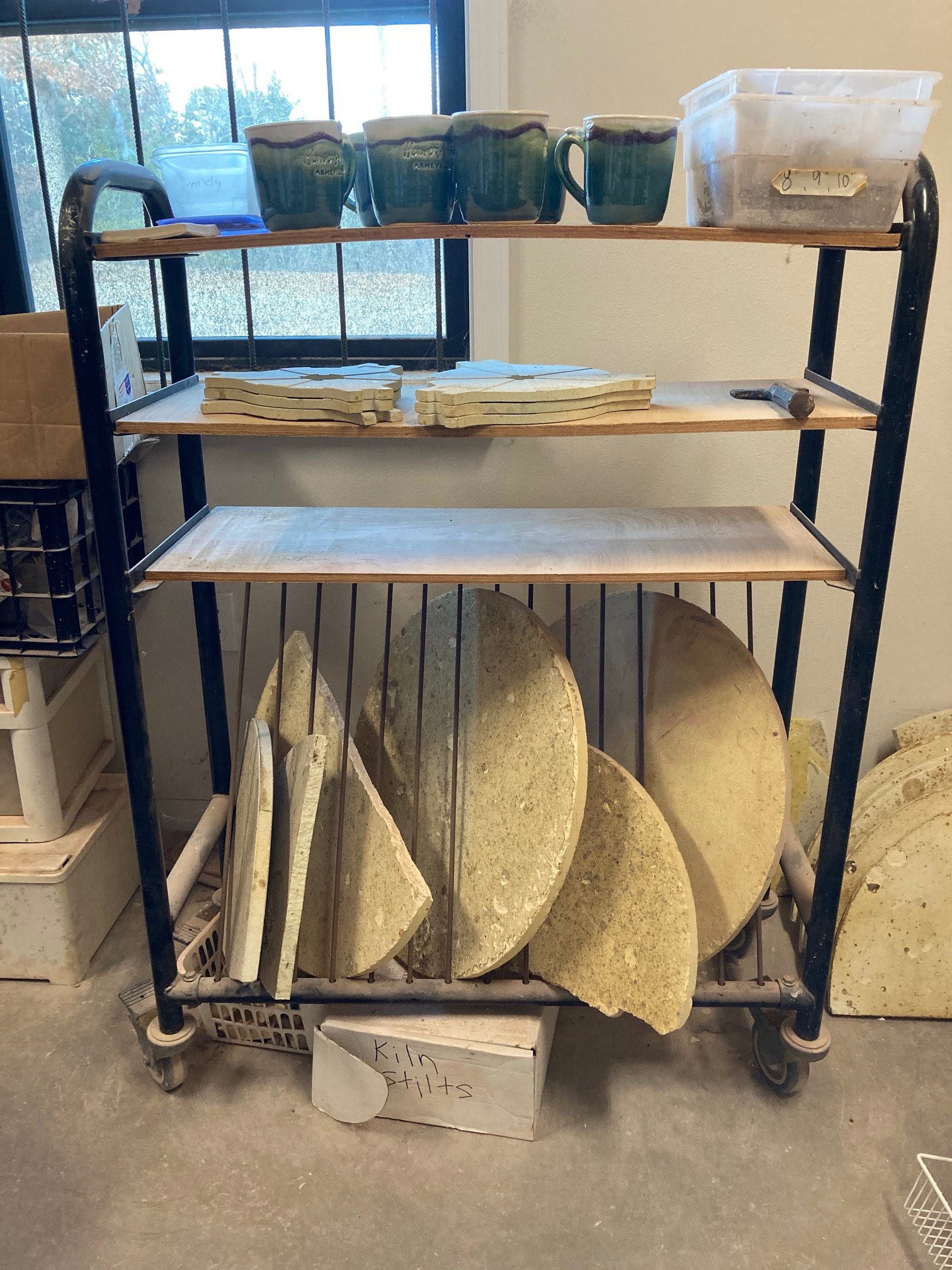 Kiln shelf cart for sale in Weaverville