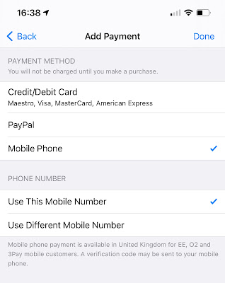 How to top up your Apple ID with mobile phone credit.