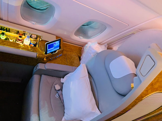 Review: Emirates EK231 First Class A380 Dubai (DXB) to Washington DC (IAD)