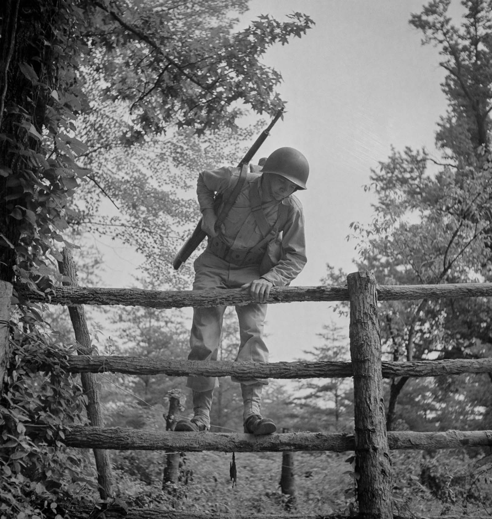 Training of new recruits photographs world war 2 George Camblair