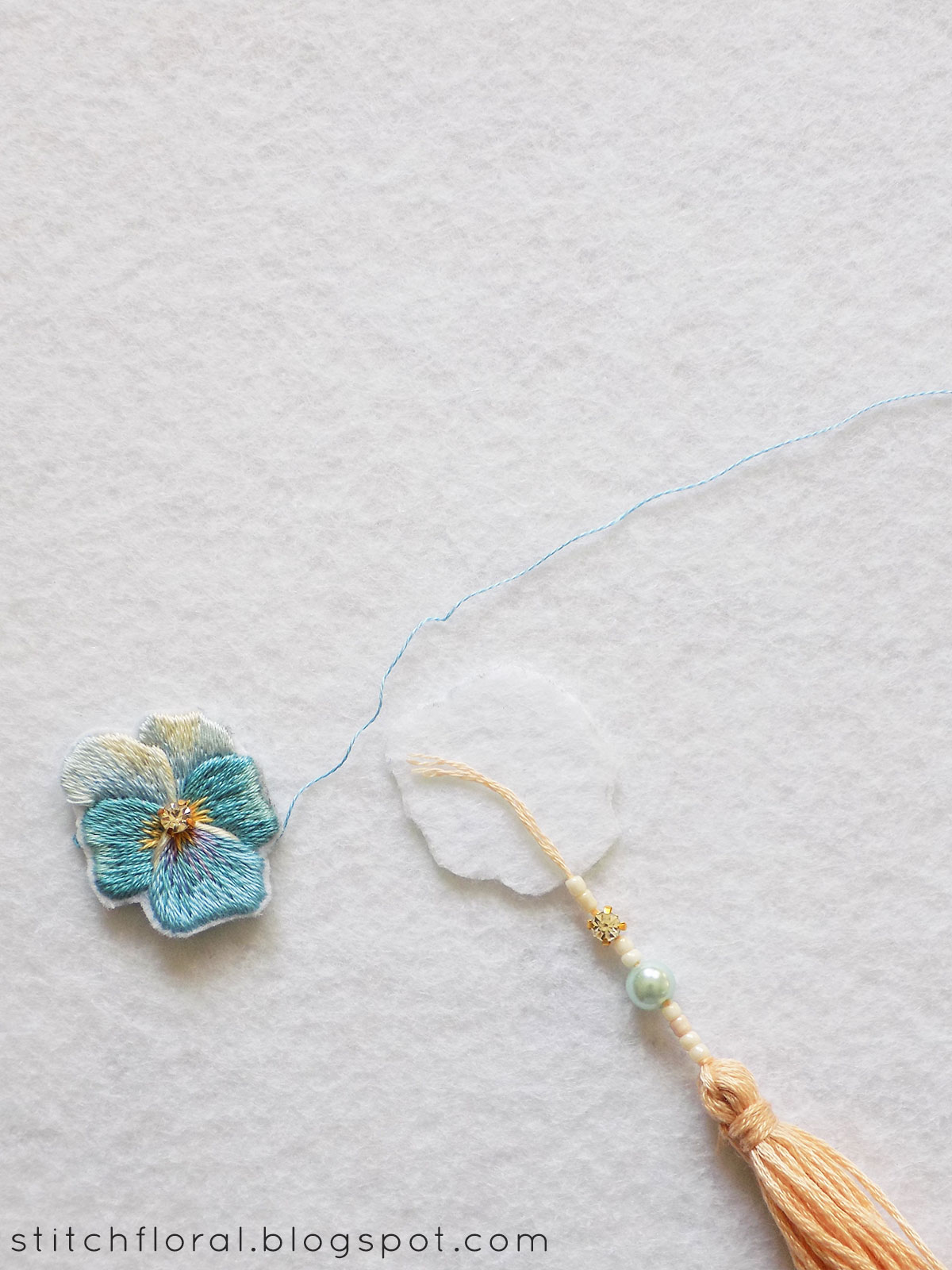 DIY Scissors fob tutorial Stitch Floral