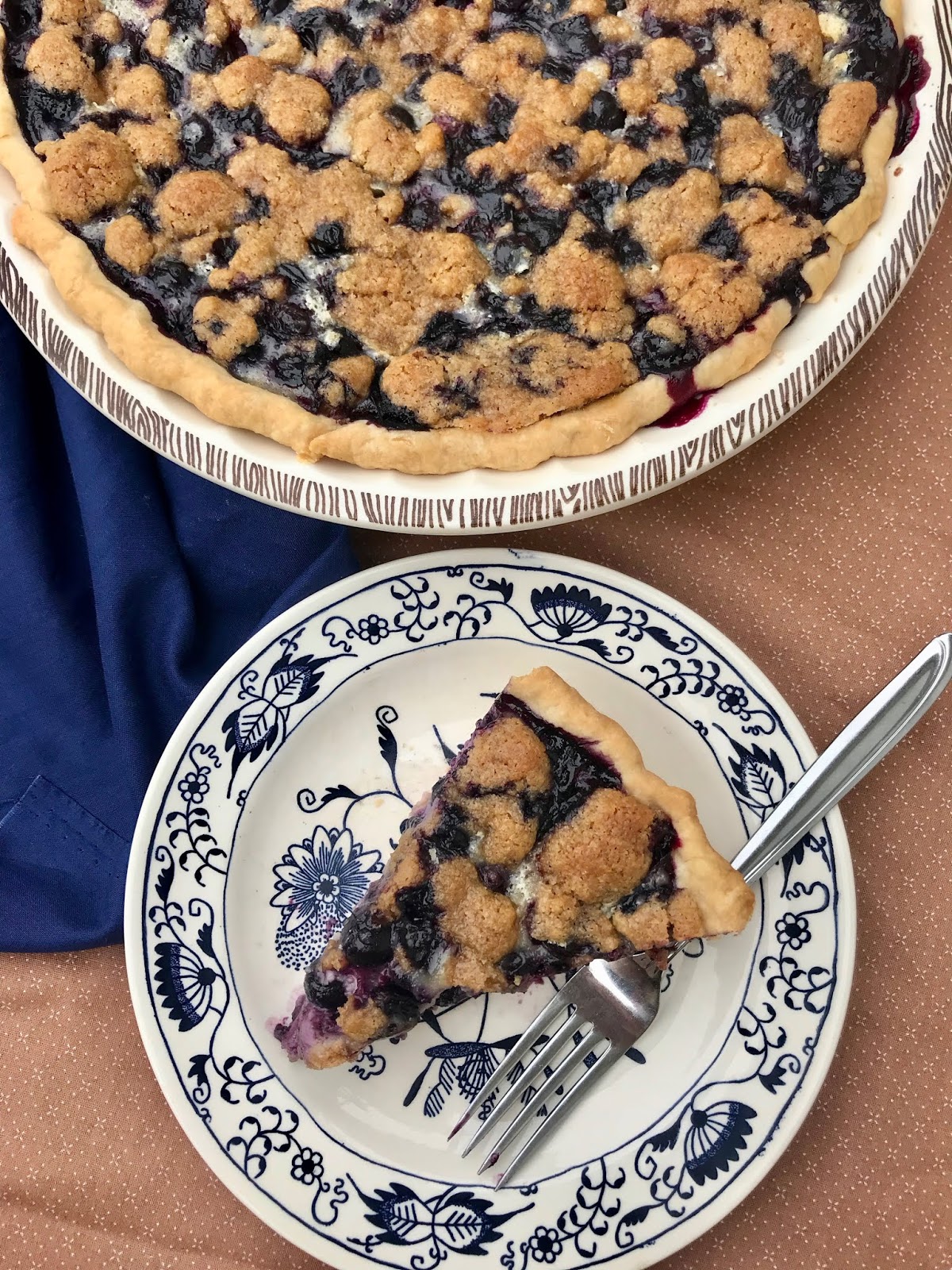 Savory Moments Sour cream blueberry pie