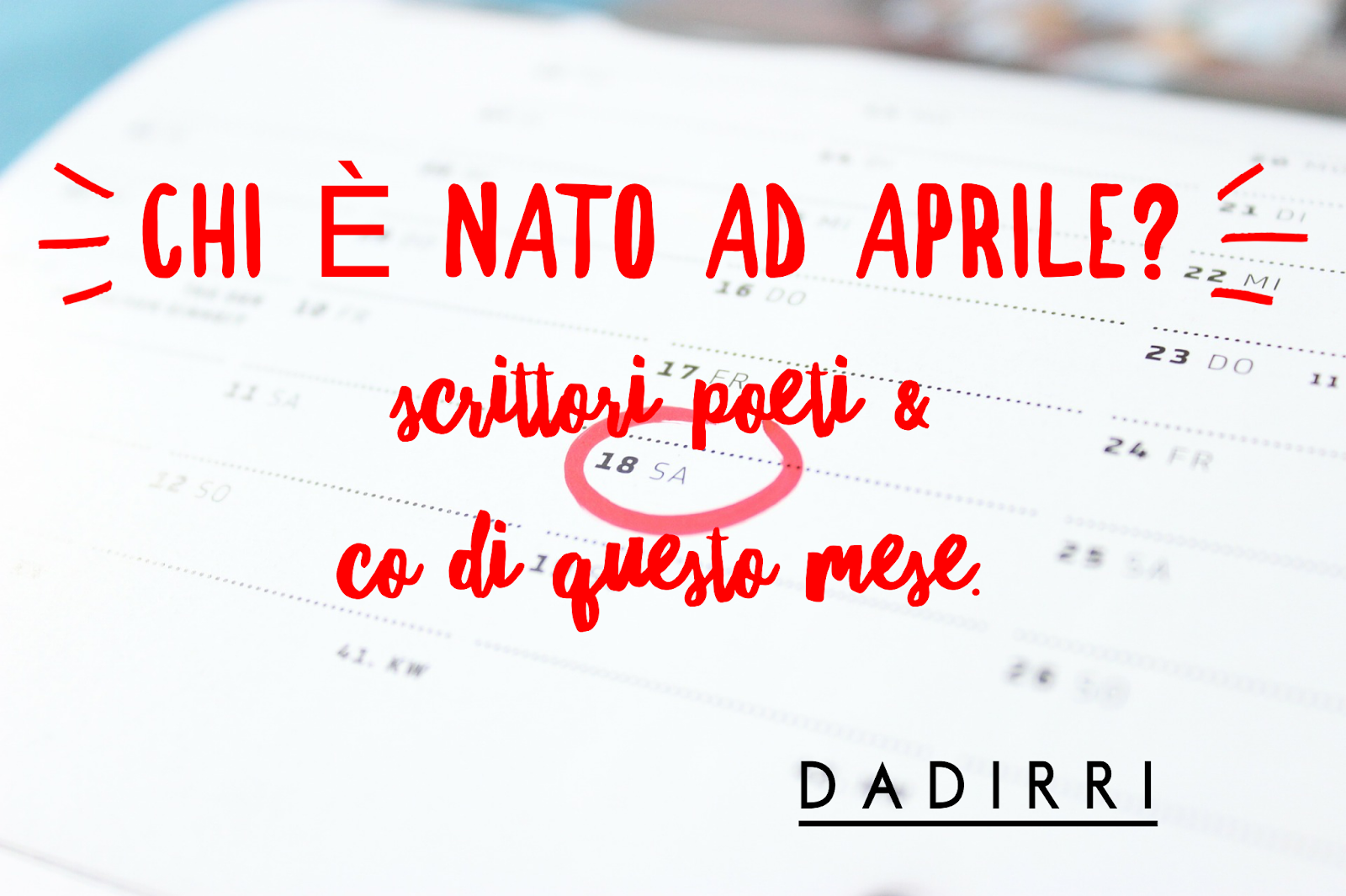 dadirri chi e nato ad aprile