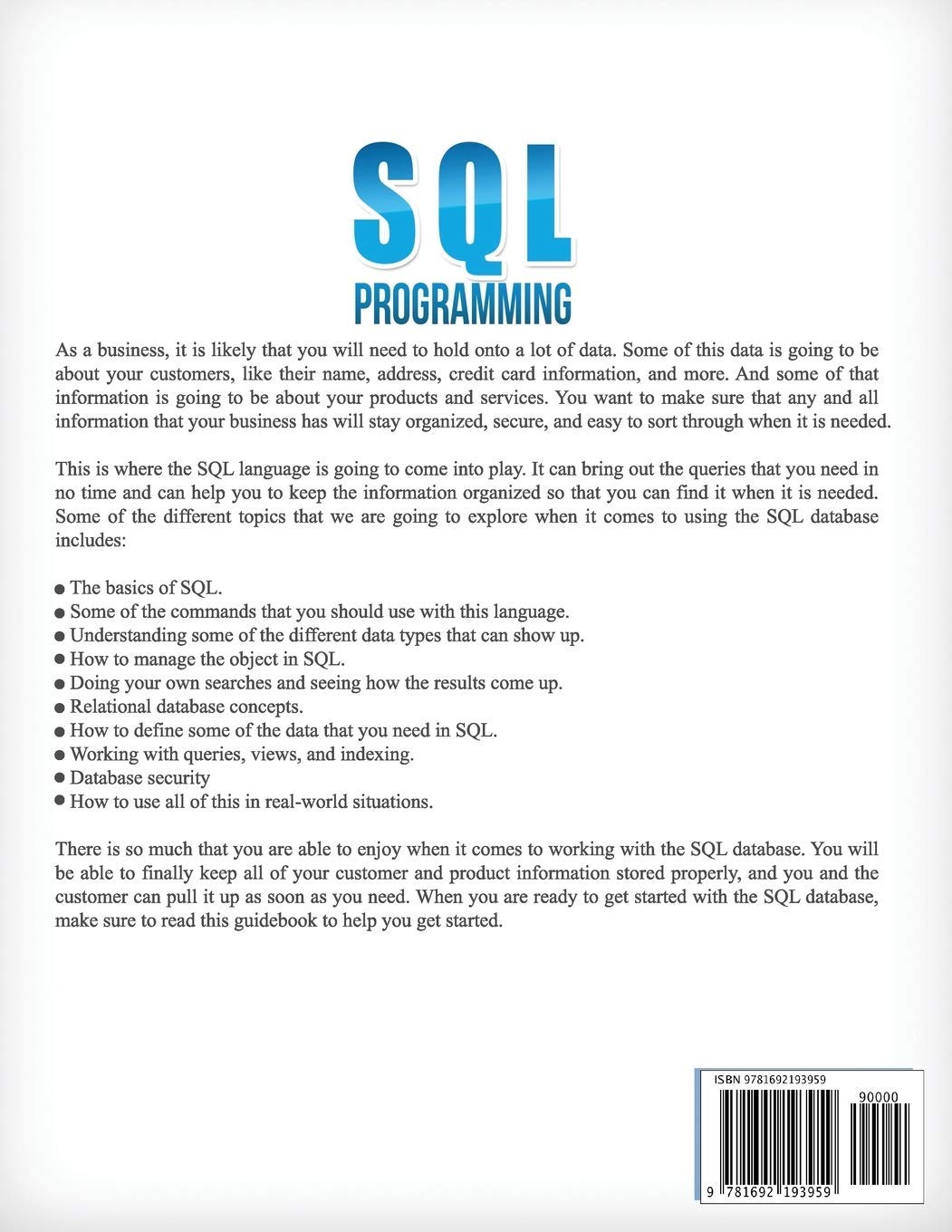 [Free ebook]SQL Programming: The Ultimate Step-By-Step Guide to ...