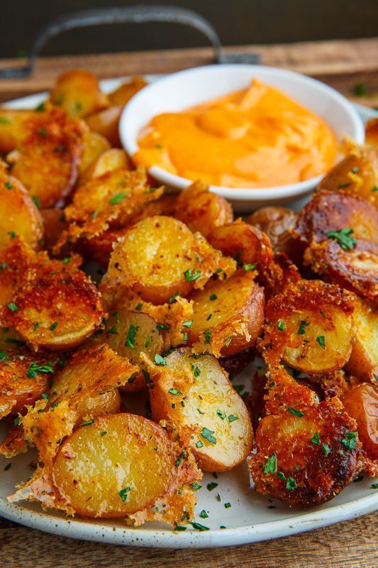 Crispy Parmesan Roast Potatoes onestopyaya