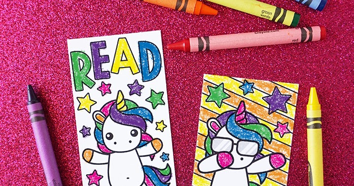 Unicorn Coloring Bookmarks