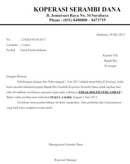Contoh Surat Tagihan Pembayaran Sewa Mobil Contoh Surat