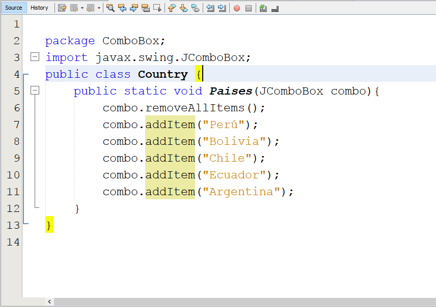 Java Tips Agregar Opciones O Tems A Un Combo Box Datos Fijos | Hot Sex ...