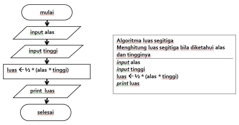 Contoh Flowchart Luas Persegi Contoh Wolu