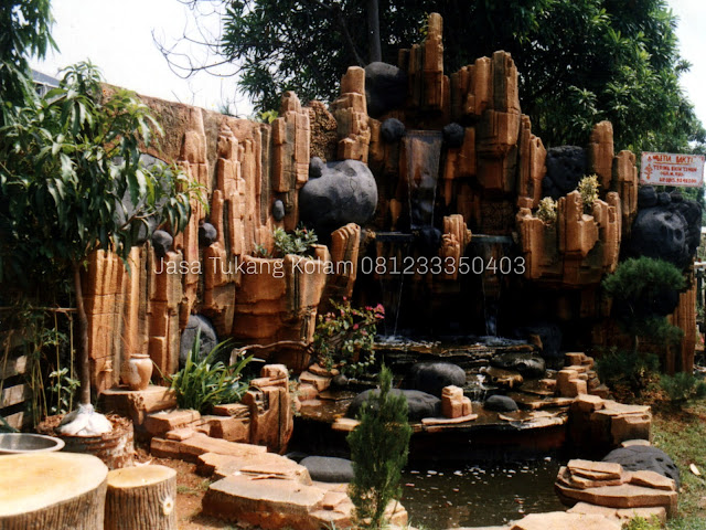 JASA PEMBUATAN KOLAM DEKORASI TEBING AIR TERJUN DAN AIR