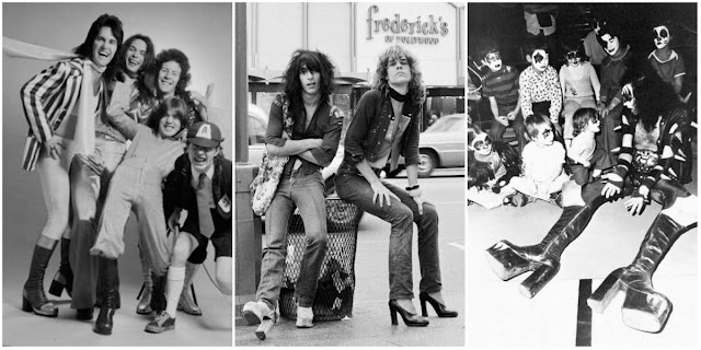 Men in Heels: Vintage Photos of Male Rock Stars Wearing Sky-High Boots ...