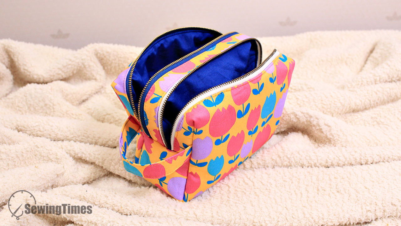 DIY DOUBLE ZIPPER POUCH BAG