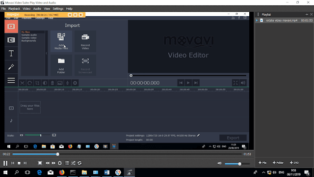 add video movavi video suite editor