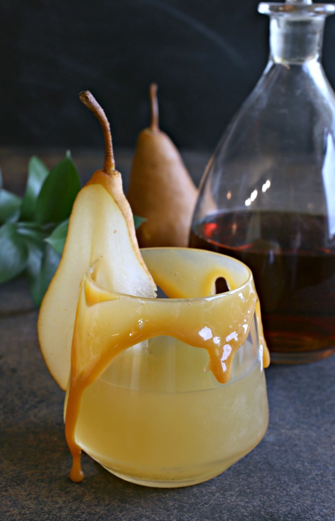 Hungry Couple Caramel Pear Bourbon Cocktail
