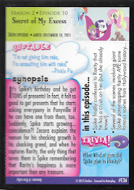 My Little Pony Secret of My Excess Series 3 Trading Card