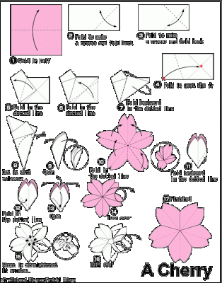 MARCH TW NINGRUM 20 Origami  Bunga  Sakura 