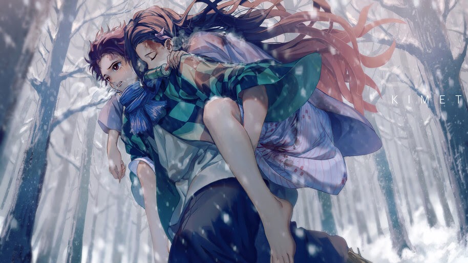 #8.980, Demon Slayer, Tanjiro and Nezuko, 4K Wallpaper
