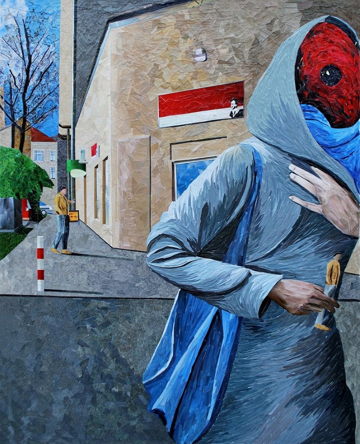 Albin Talik Картины-мозаики из бумаги. Albin Talik