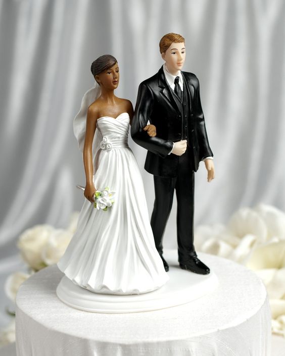 10 CHIC INTERRACIAL WEDDING CAKE TOPPERS