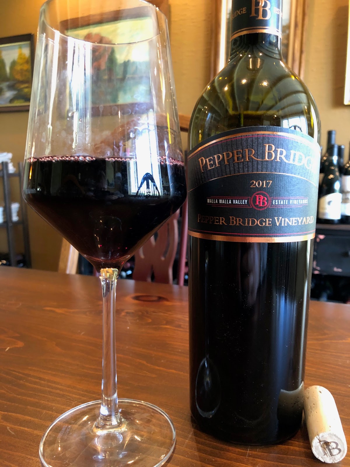 Wine, Food and Fun with the Lumpy One... 2017 Pepper Bridge Vineyard Walla Walla Red Wine