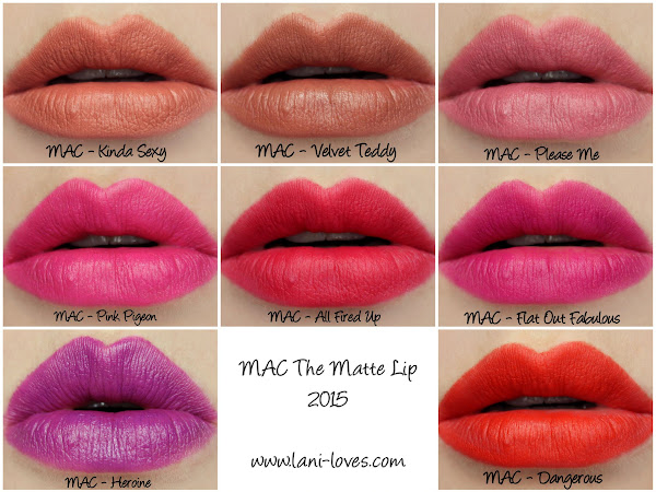 MAC The Matte Lip 2015 Lipstick Swatches & Review